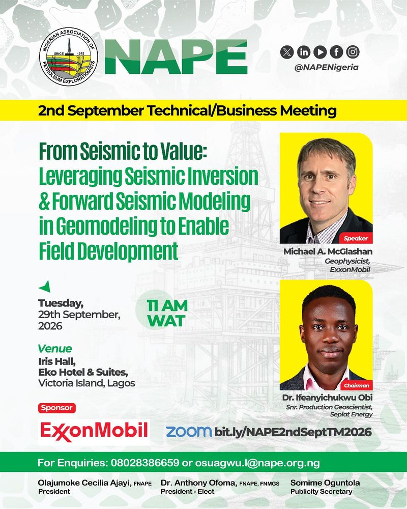 NAPE | 2ND SEPTEMBER TECHNICAL/BUSINESS MEETING